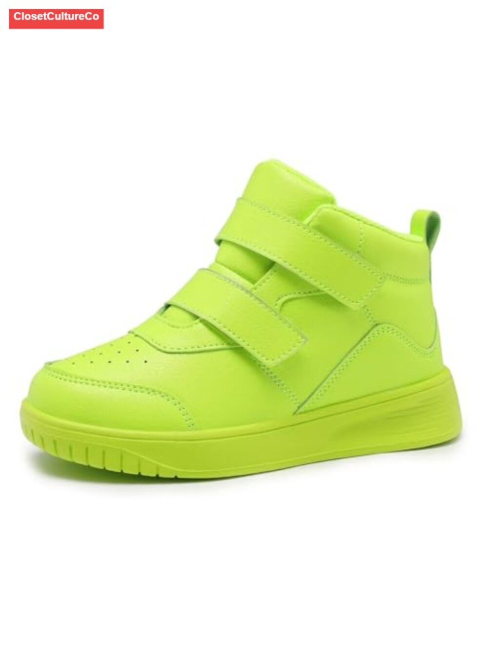 Kids High Top Sneakers Lightweight Adjustable Strap Running Shoes